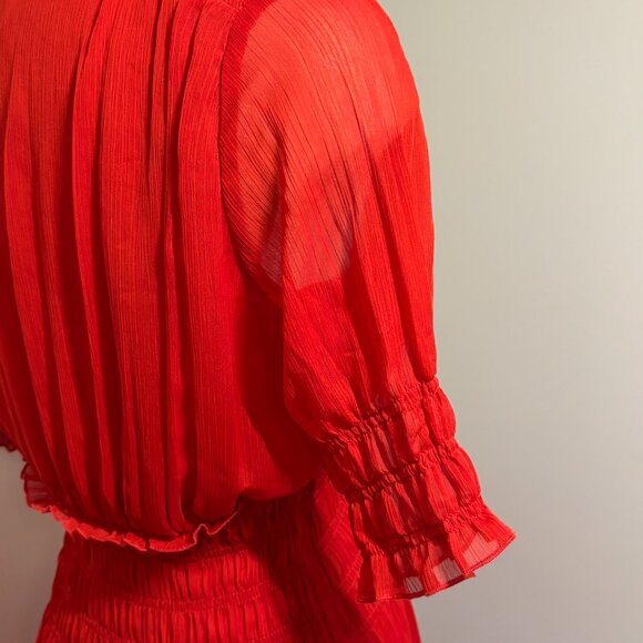 Zara Red Maxi Dress - Picture 6 of 10